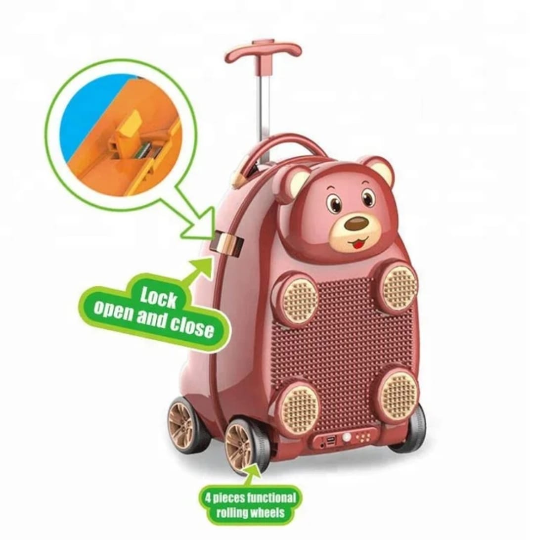 Animal Theme Trolley Luggage Bag