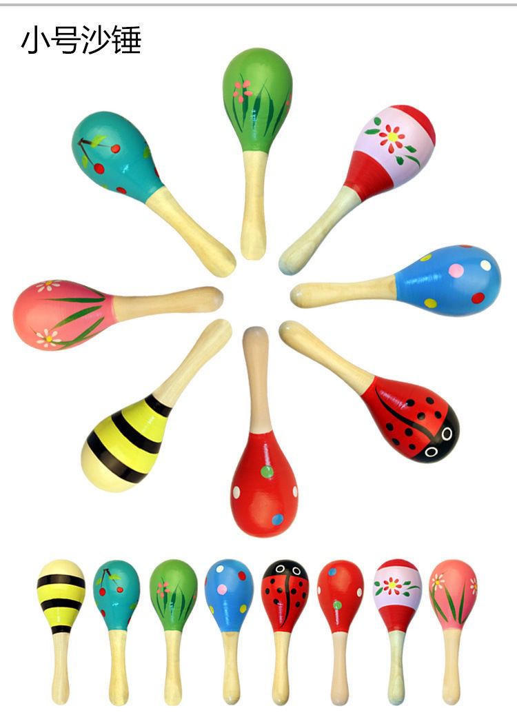 Wooden Fiesta Maracas (Set of 10)