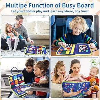 Busy Board Book - Early Child Education | Montessori Toy