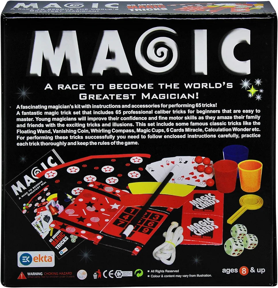 Magic Kit Game with 65 Amazing Tricks | Magician Game for Kids 65 Magic Tricks (Age: 8+)