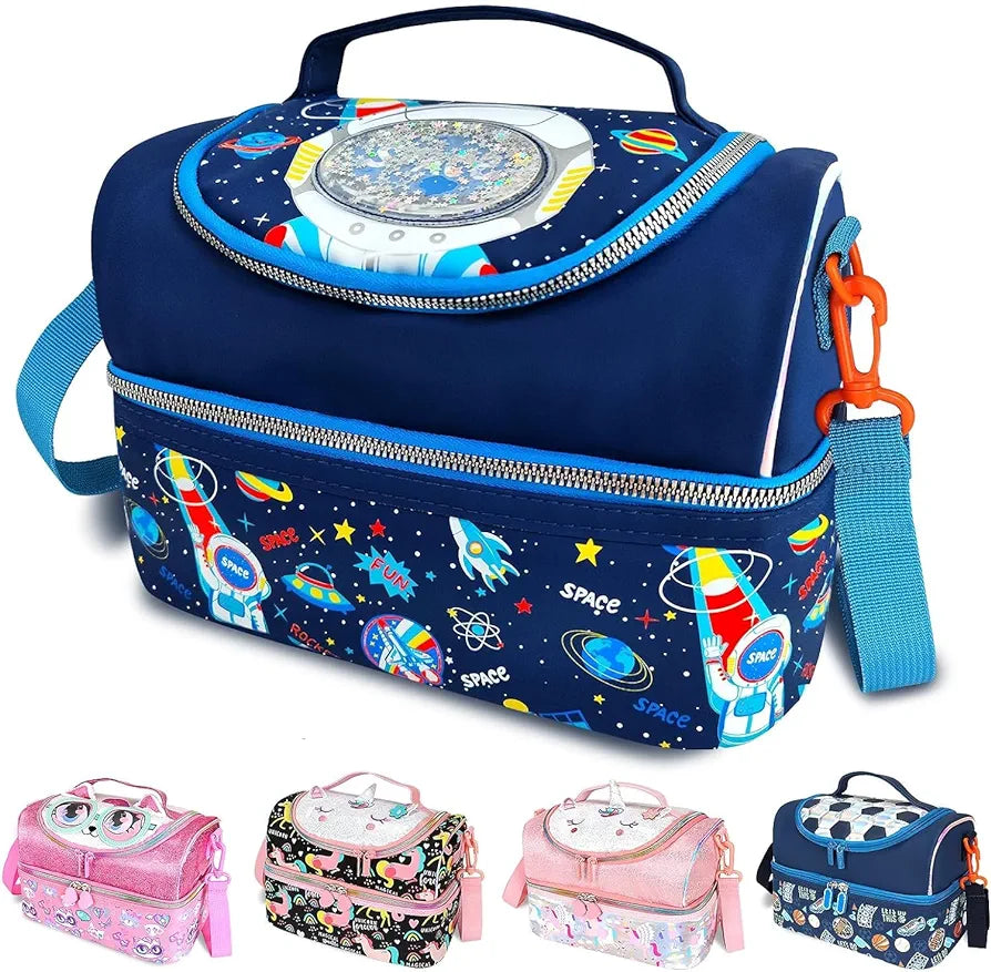 Premium Insulated Double Decker Lunch Bag