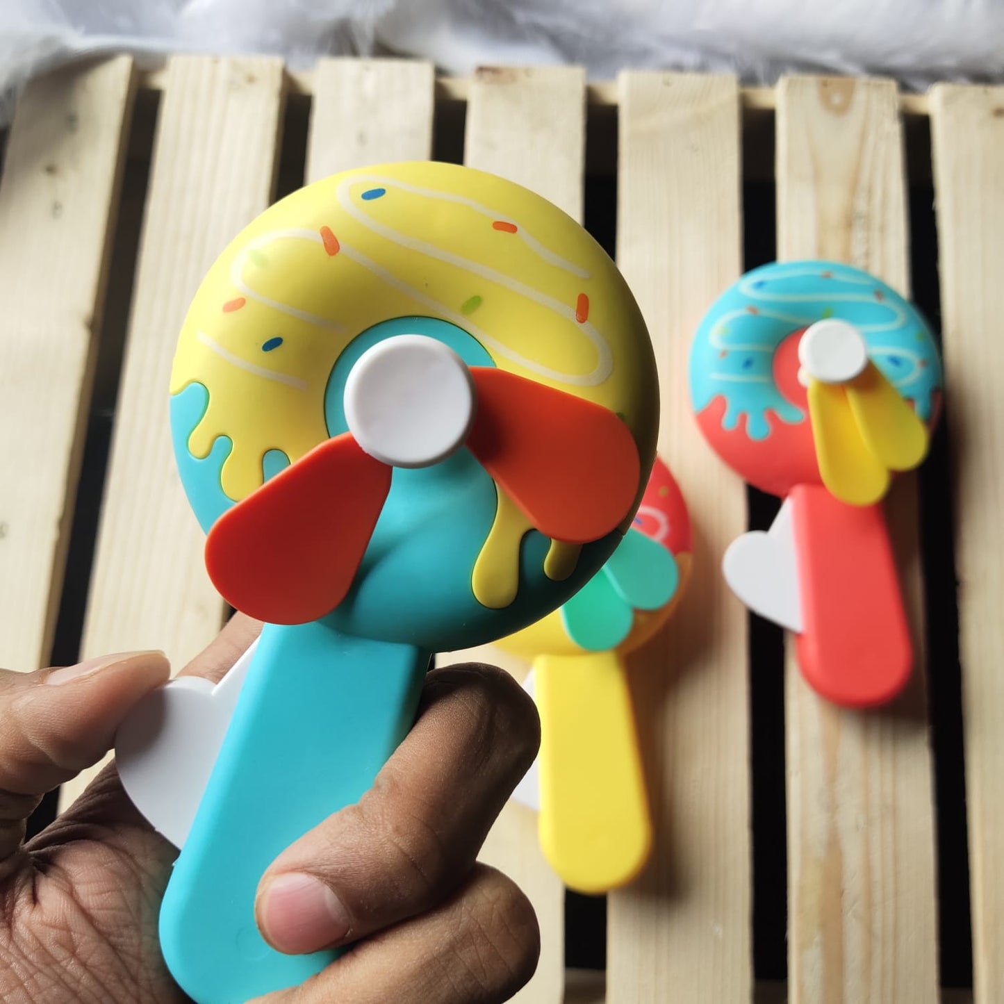 Portable Donut Shape Hand Fan