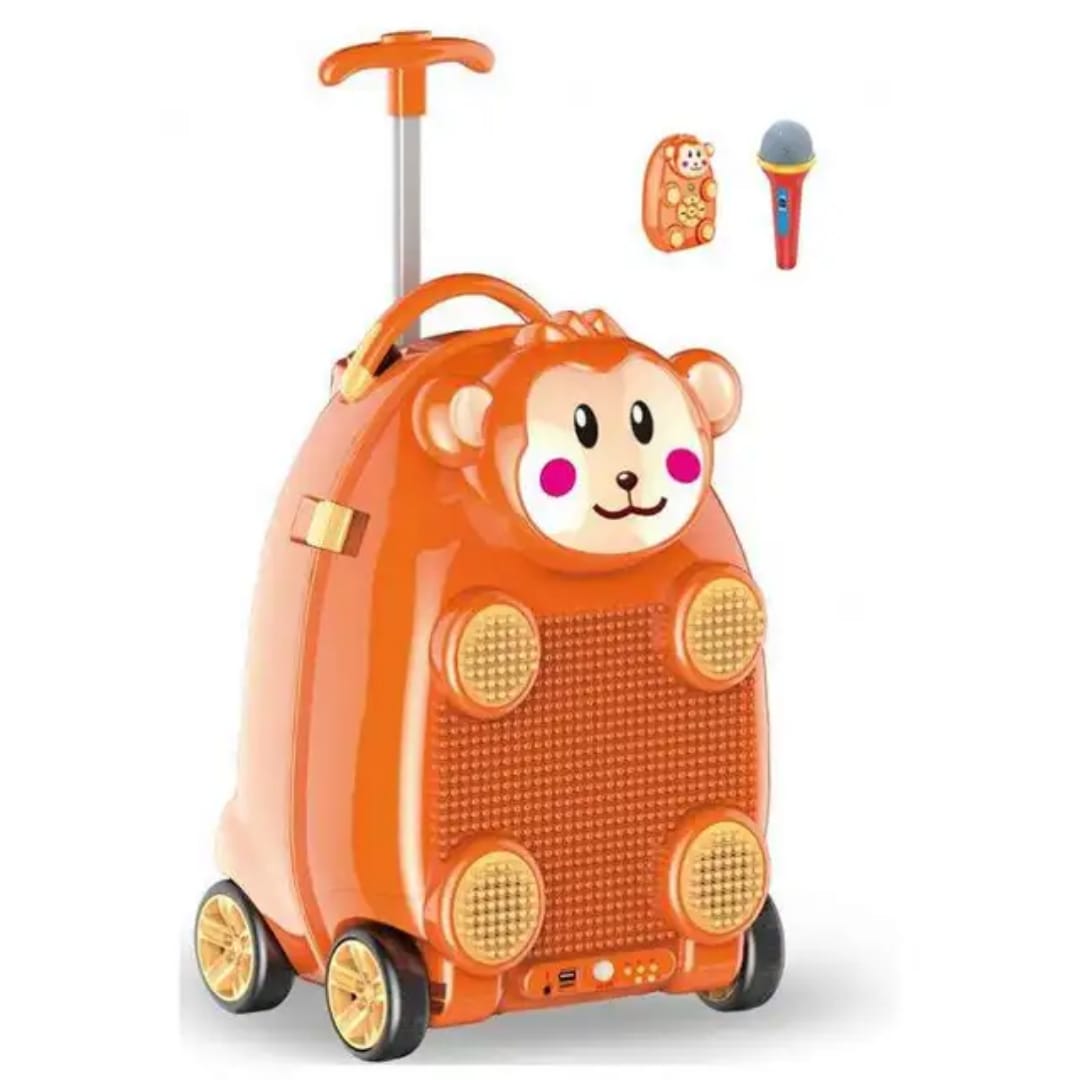 Animal Theme Trolley Luggage Bag