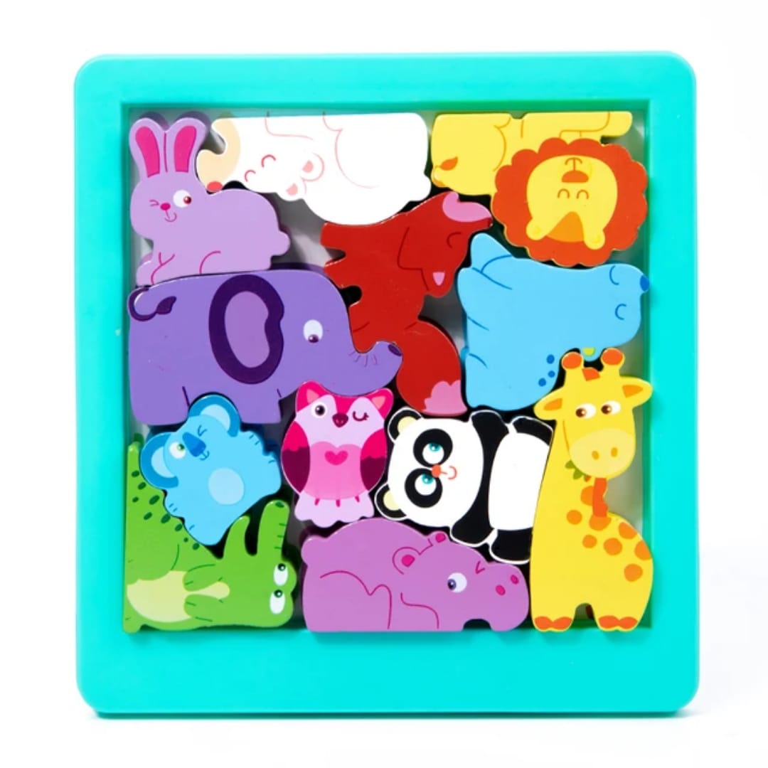 3D piece Early Age Educational Wooden Puzzle