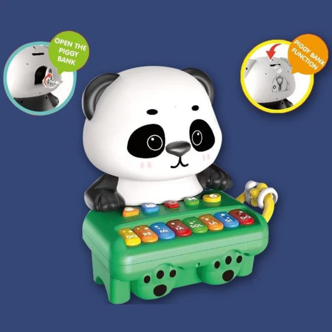 2-in-1 Panda Musical Xylophone & Piggy Bank