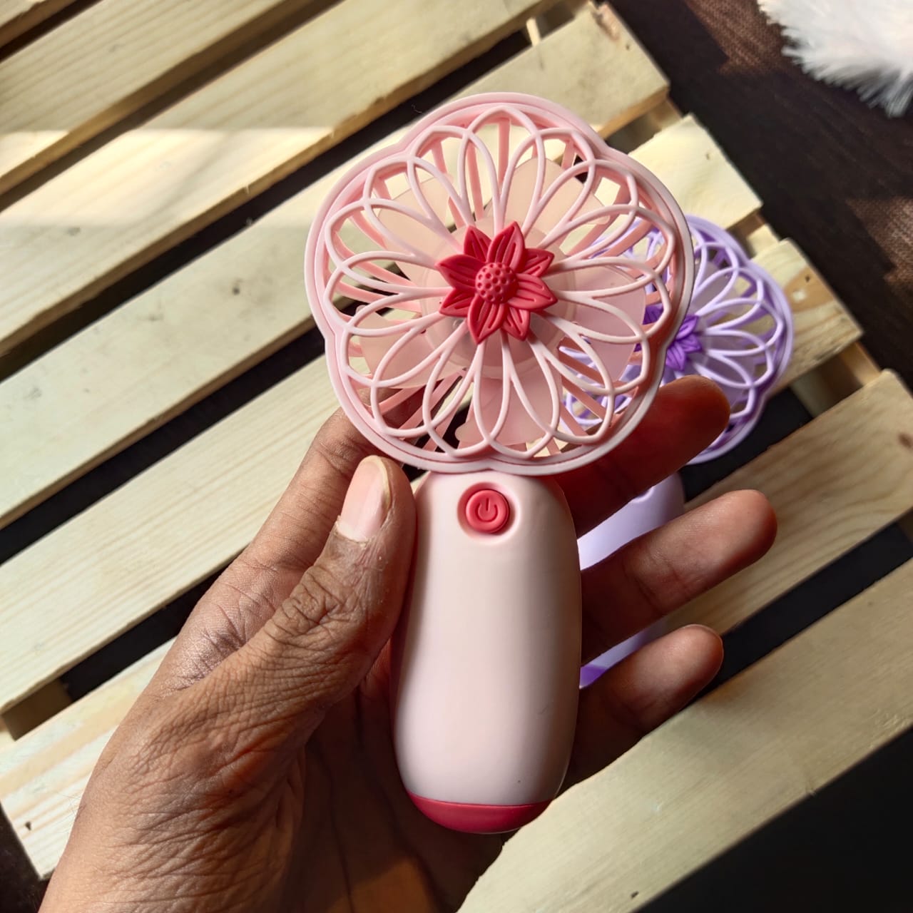 Portable Flower Shape Hand Fan