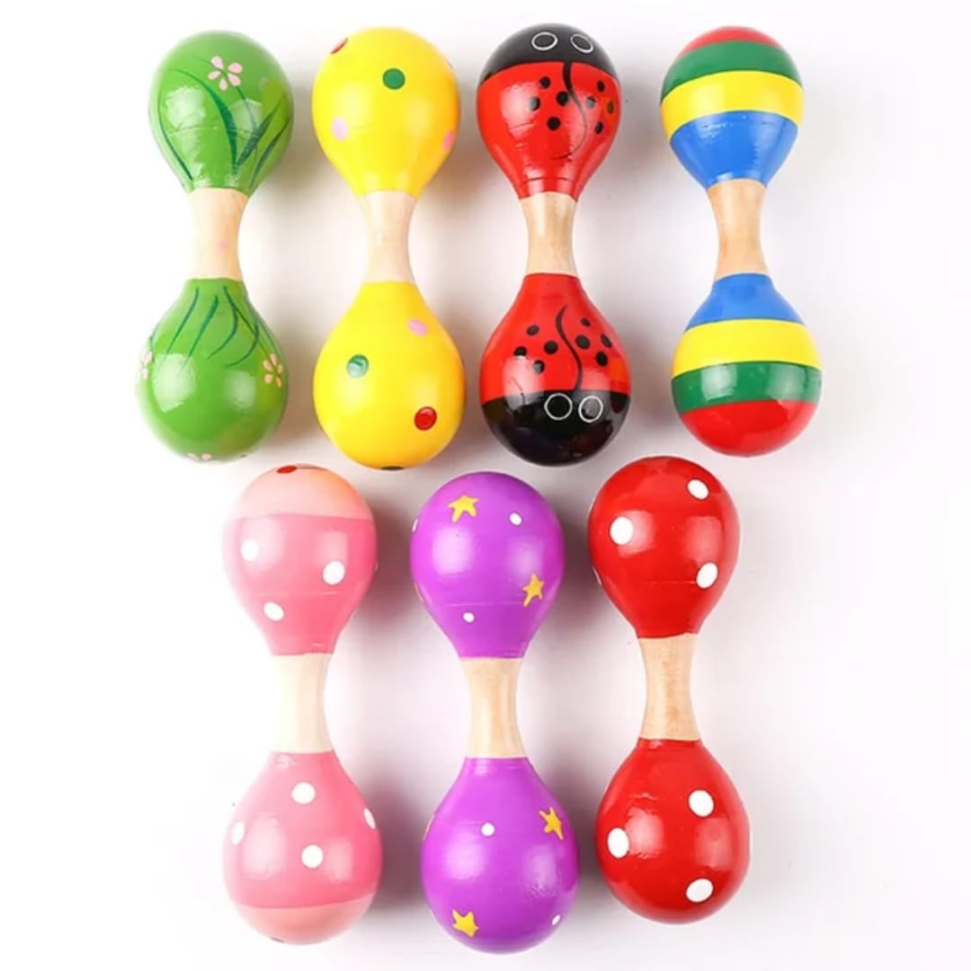 Wooden Fiesta Maracas (Set of 10)