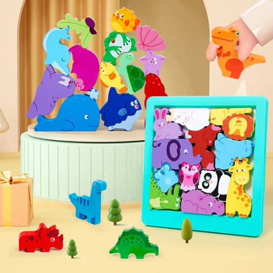 3D piece Early Age Educational Wooden Puzzle