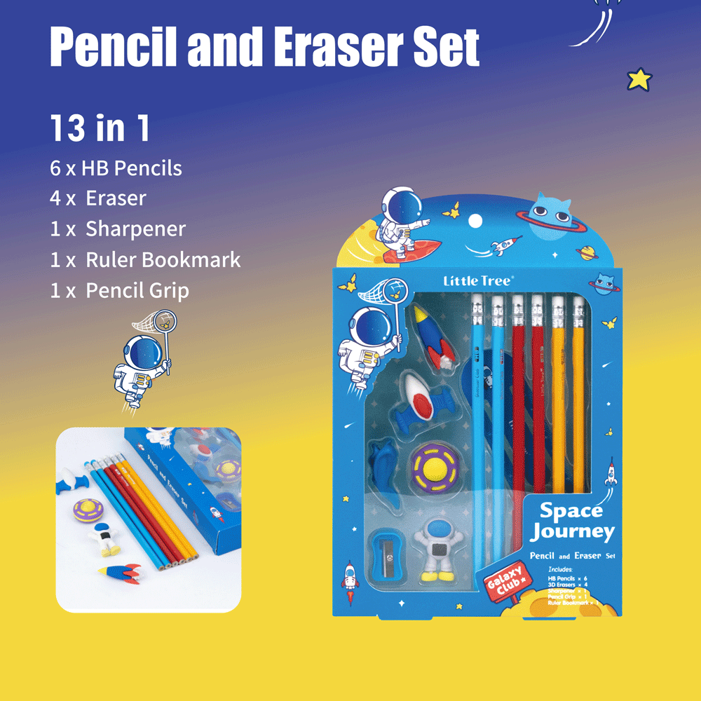 Dinosaur Pencil & Eraser Set