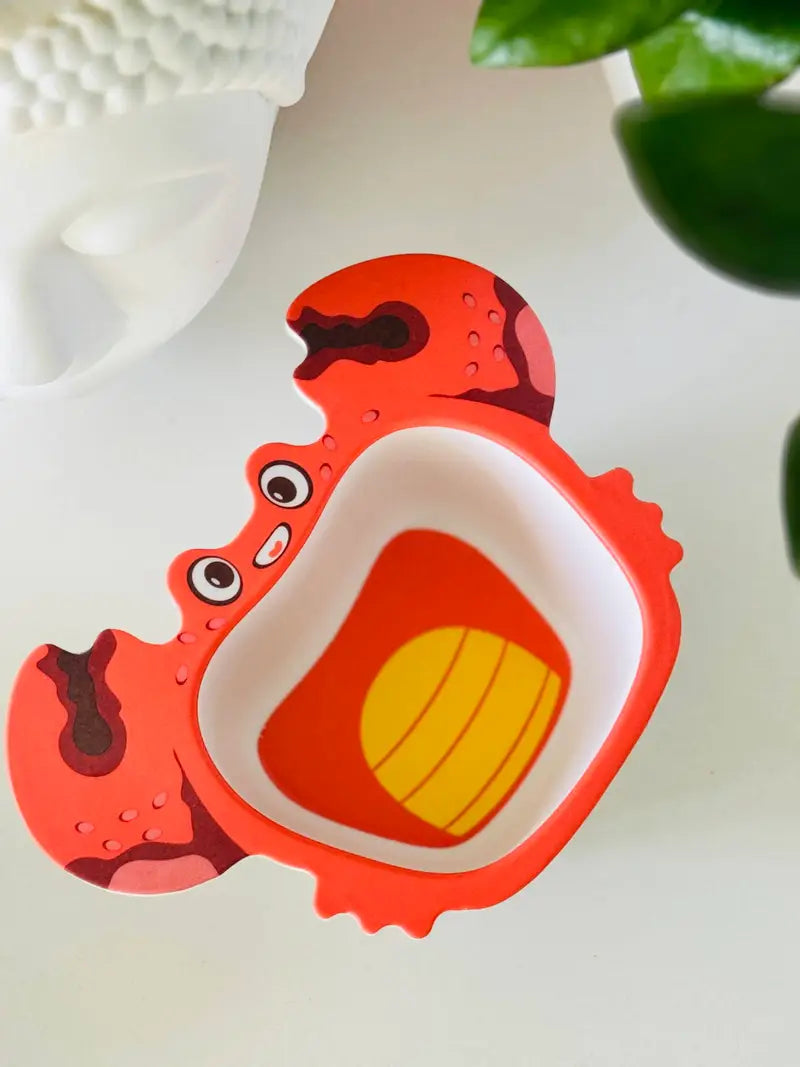 Animal Theme Baby Feeding Bamboo Tableware bowl for kids