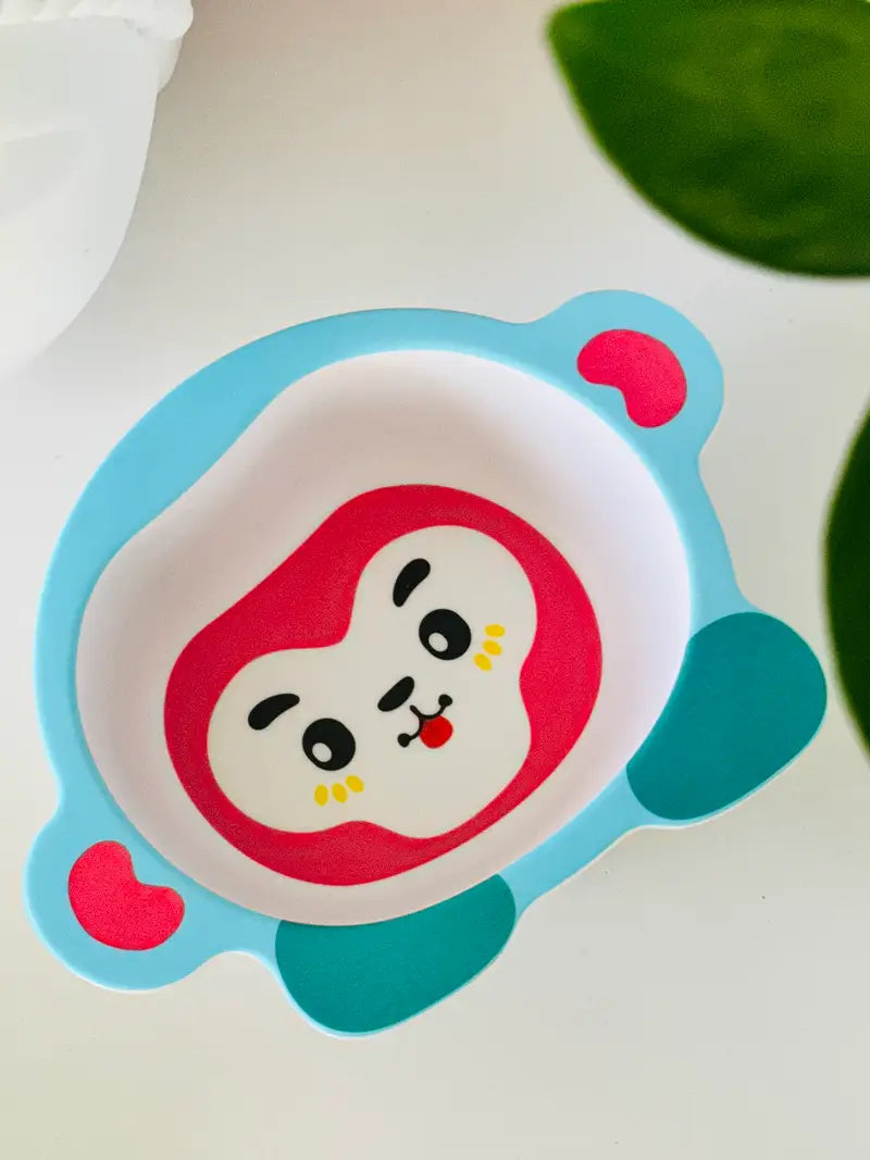 Animal Theme Baby Feeding Bamboo Tableware bowl for kids