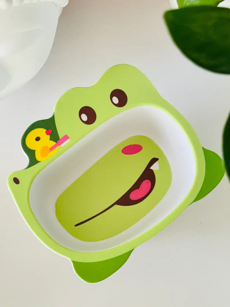 Animal Theme Baby Feeding Bamboo Tableware bowl for kids