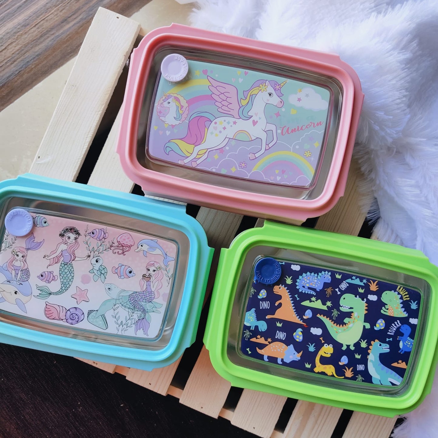 Themed SS Lunch Box With Container