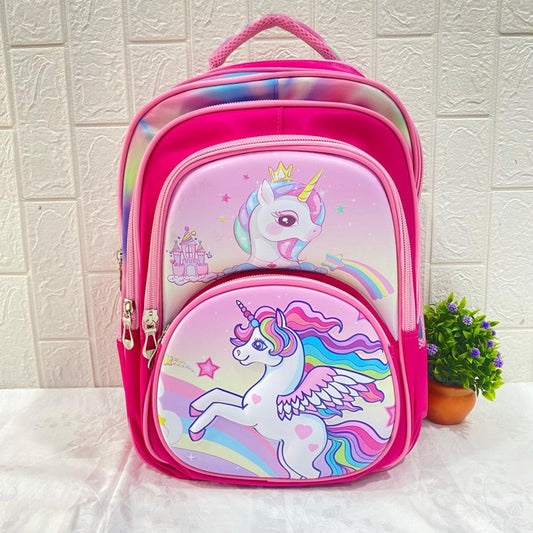 4D embossed HardShell Unicorn Backpack