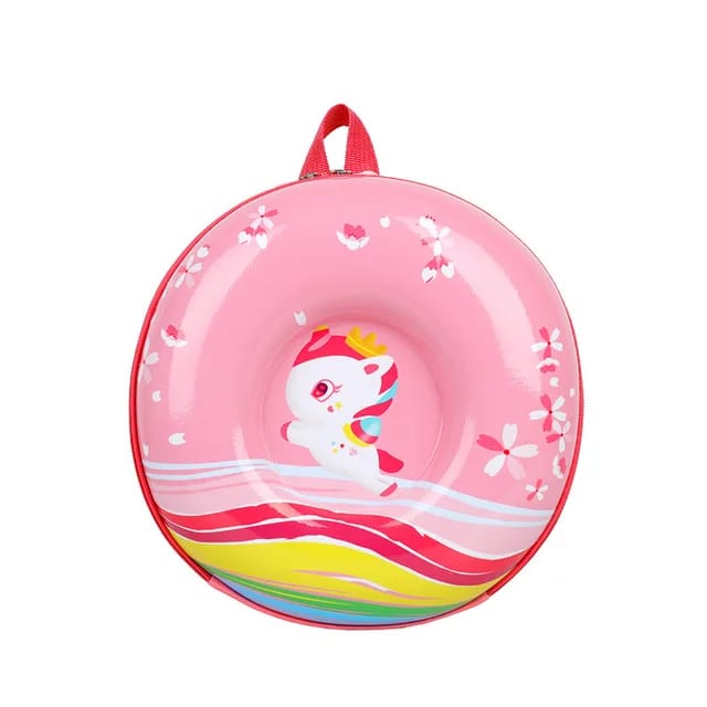 Donut Shape Unicorn School Bag