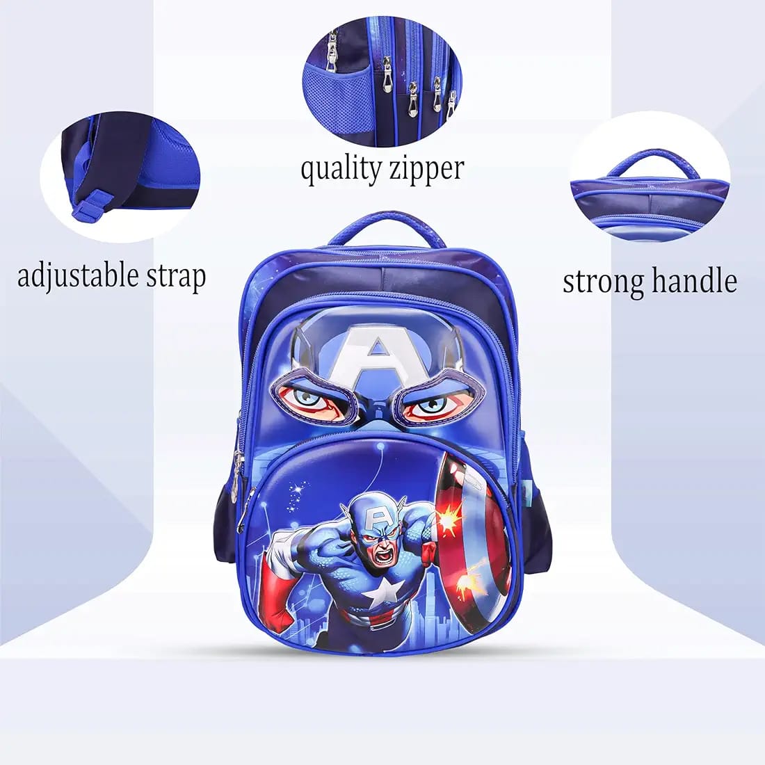 ADSON Matte 4D Embossed Hard Shell Travel School Bag