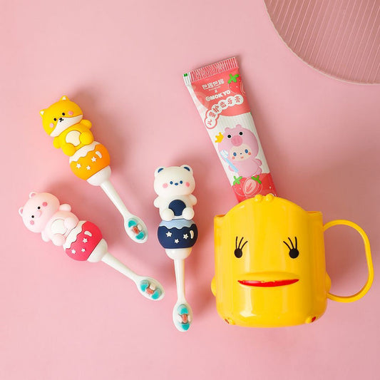 3D Teddy Soft Bristles Toothbrush