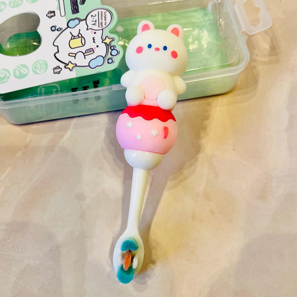 3D Teddy Soft Bristles Toothbrush