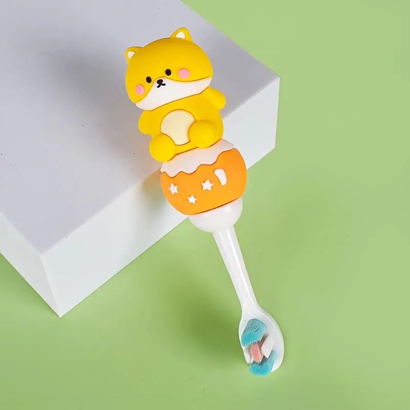 3D Teddy Soft Bristles Toothbrush