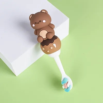 3D Teddy Soft Bristles Toothbrush