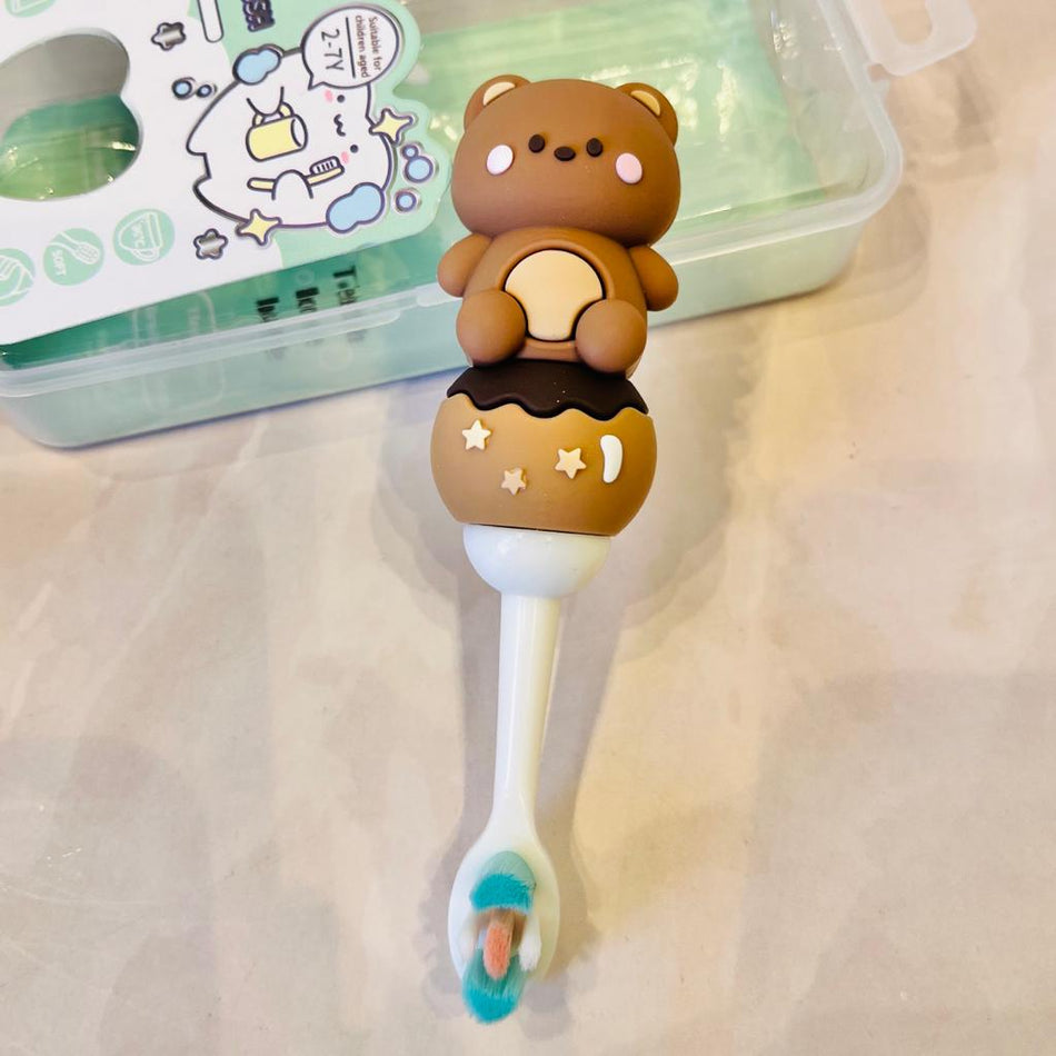 3D Teddy Soft Bristles Toothbrush