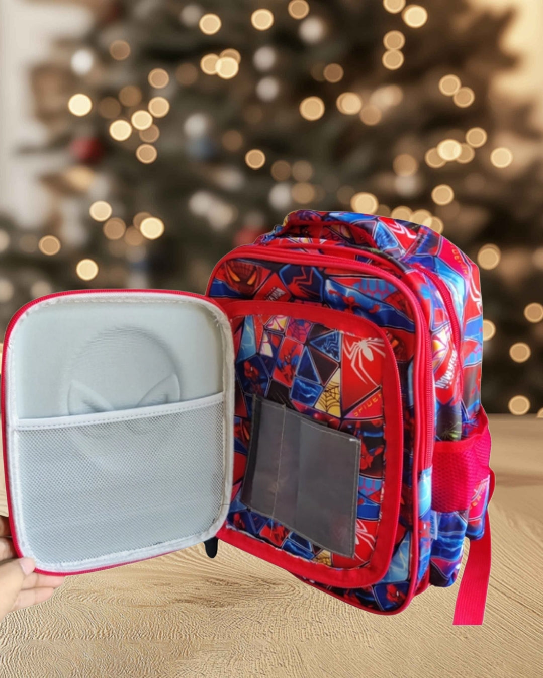 Cute Spiderman Design Hard-Shell Premium Backpack