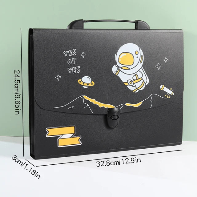 Space Theme File Folder With Push Lock