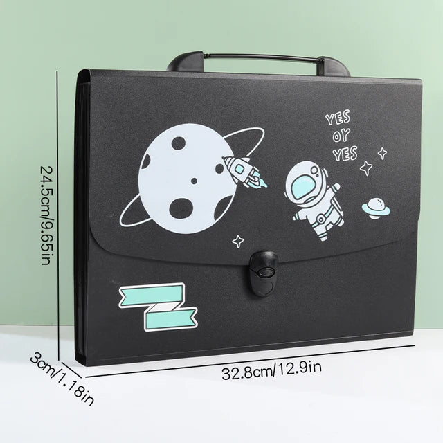 Space Theme File Folder With Push Lock