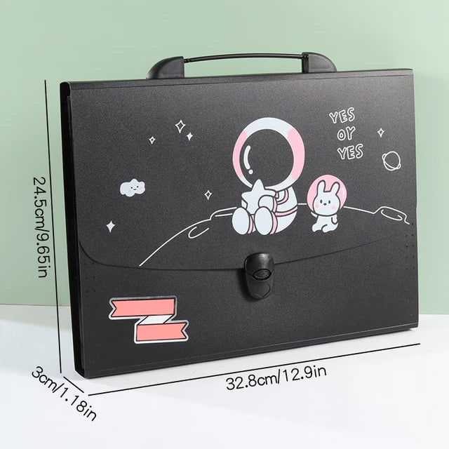 Space Theme File Folder With Push Lock