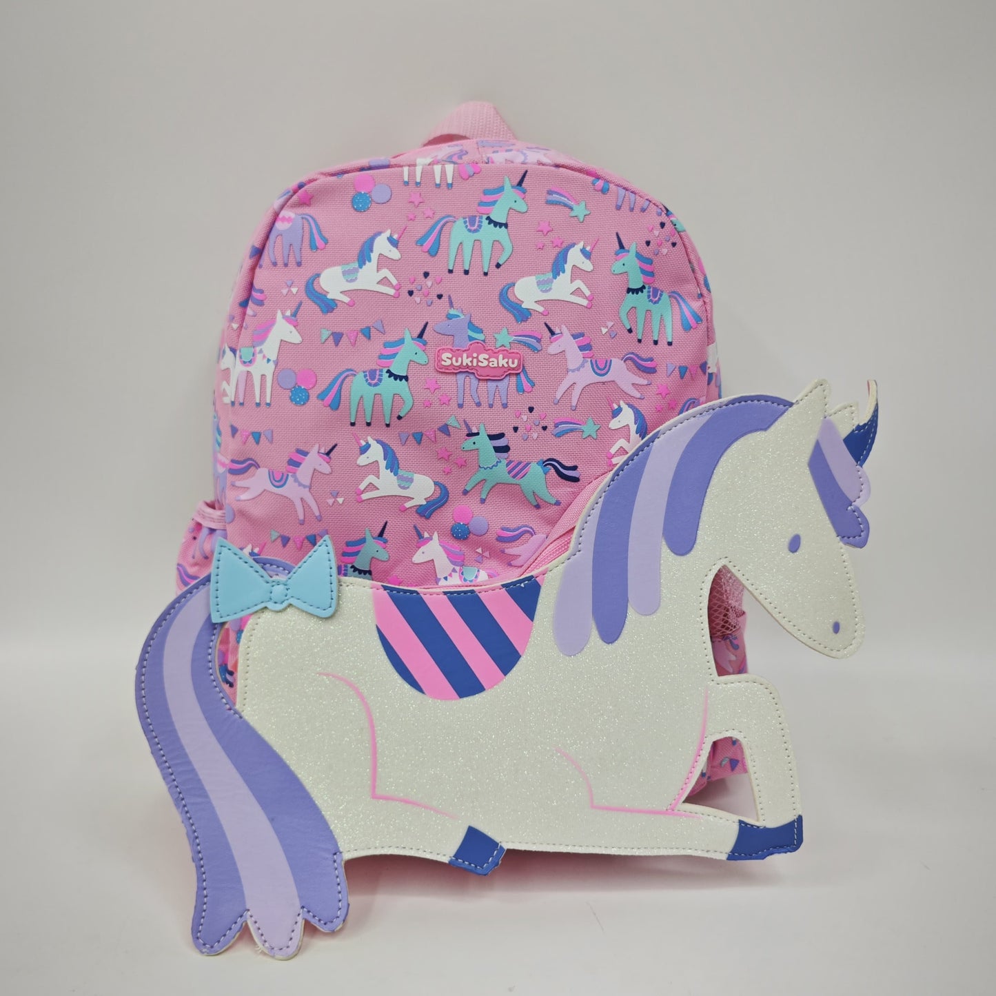 SukiSaku 3D Design Backpack with Hoodie (Unicorn)