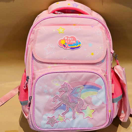 Super Pink Unicorn School Bag