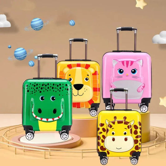 Cute Animal Character 3D Kids Trolley Bag