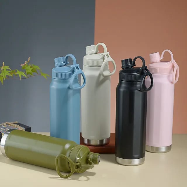 Double Walled Insulated Stainless Steel Flask Water Bottle - 800 ML