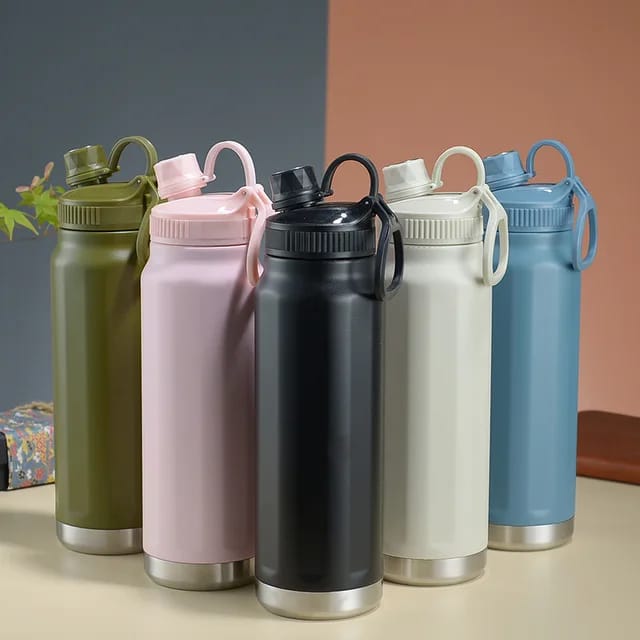 Double Walled Insulated Stainless Steel Flask Water Bottle - 800 ML