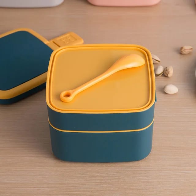 Bento Square Lunch Box (2 compartment)