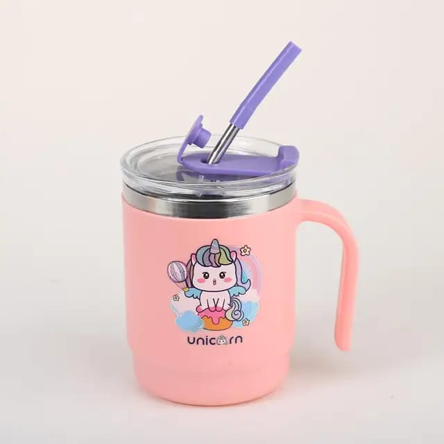 Cute Sipper Stainless Steel Bottle - 400 ML