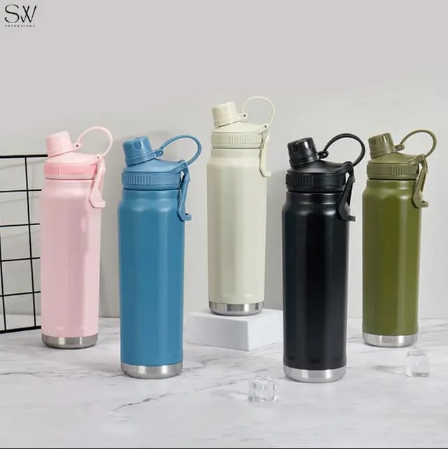 Double Walled Insulated Stainless Steel Flask Water Bottle - 800 ML