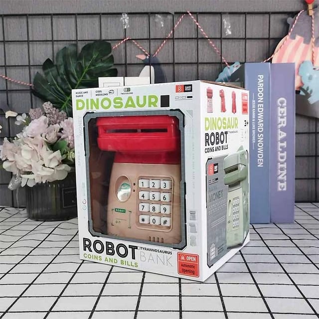 Dinosaur Robot Piggy Bank