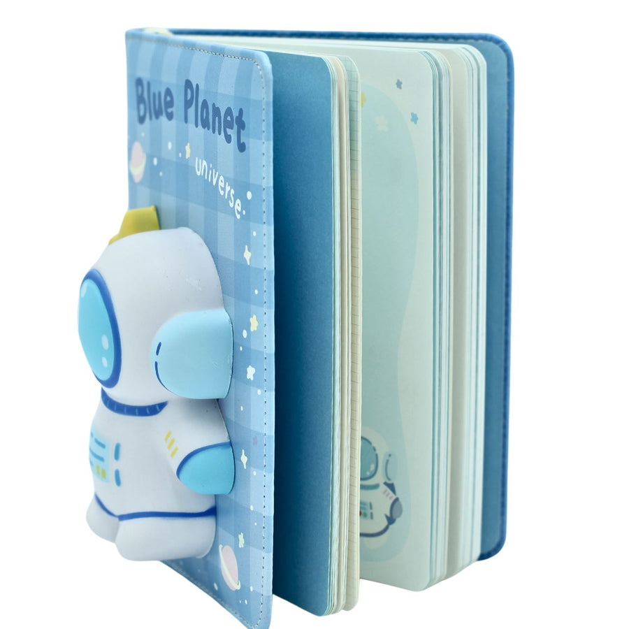 Cute 3D Squishy Diary With Multicolour Pen