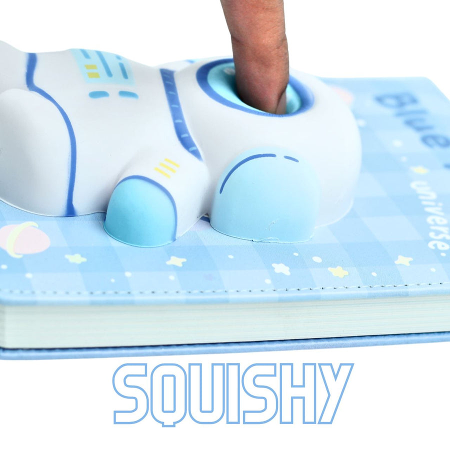 Cute 3D Squishy Diary With Multicolour Pen