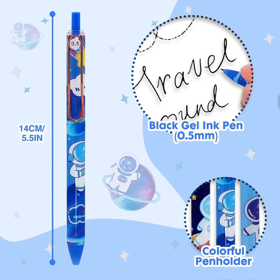 Space-Themed Gel Pens (Pack of 6)