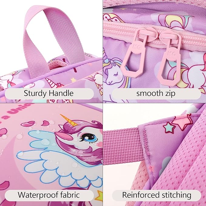 Unicorn Pink Style School Backpack