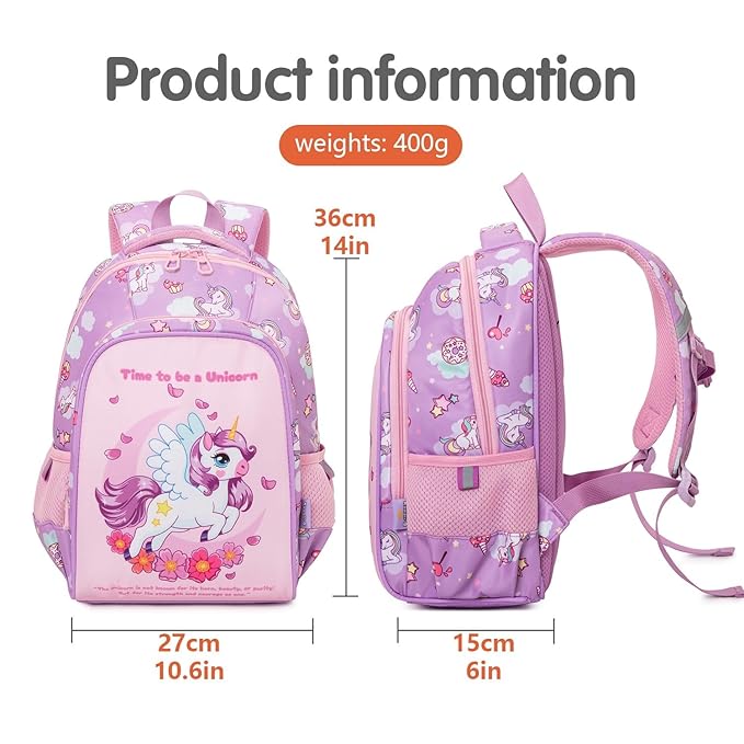 Unicorn Pink Style School Backpack