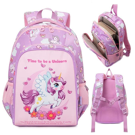 Unicorn Pink Style School Backpack